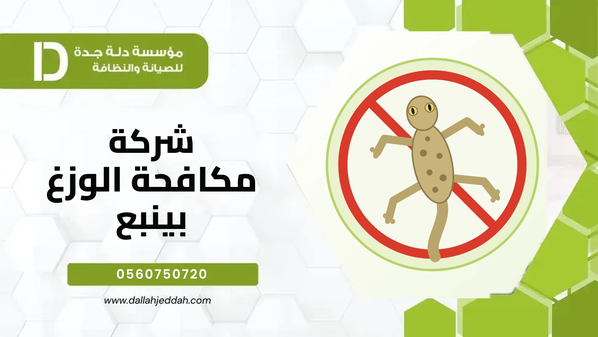 شركة مكافحة الوزغ بينبع